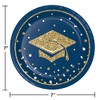 Glittering Grad Dessert Plates, 8 ct