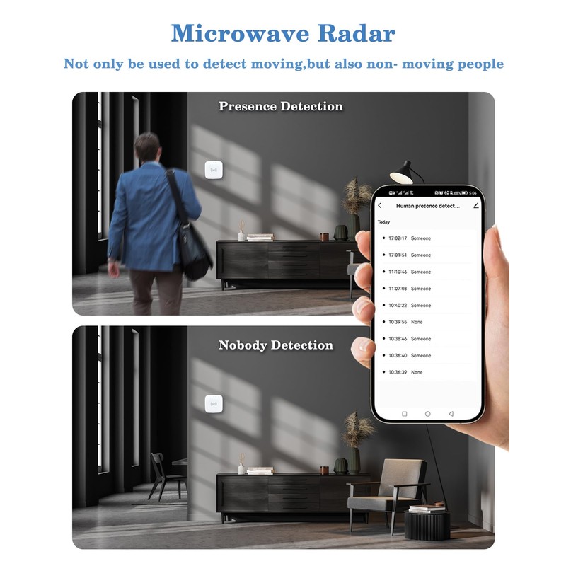 Human Presence Sensor, Compatible with Smart Life and Tuya, Motion