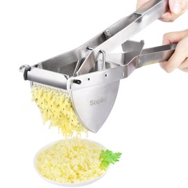 Potato Ricer, Sopito Stainless Steel Potato Ricer Multifunctional Fruit Vegetable Masher for Smooth Fluffy Mashed Potatoes