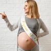 GDTO8820 Pregnant AF Sash,white sash, Baby Shower Mom Sash for
