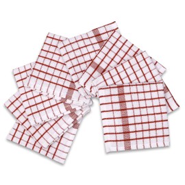 AMOUR INFINI - Juego de 8 toallas de cocina de rizo, de algodón, de 12 x 12 pulgadas, toallas de cocina de otoño, absorbentes de baja pelusa, reutilizables, paños de té, toallas de bar, trapos para secar platos, óxido