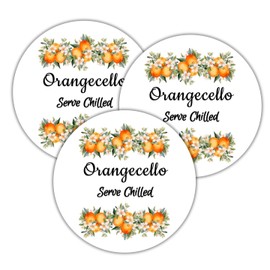 Orangecello labels, stickers, tags homemade orange drink