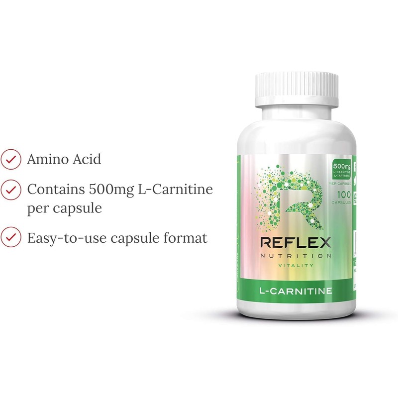 Reflex Acetyl L-Carnitine Supplement for Energy Support, 90 Capsules