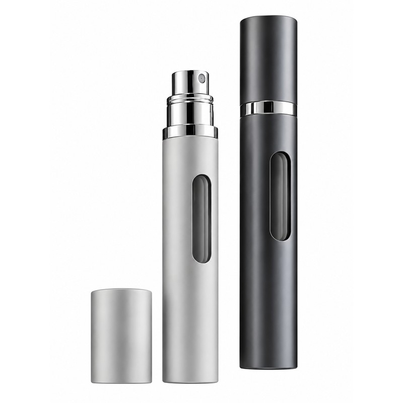 2-Pack Refillable Perfume Atomizer Bottles for Travel – 5ml/10ml Bottom-Fill