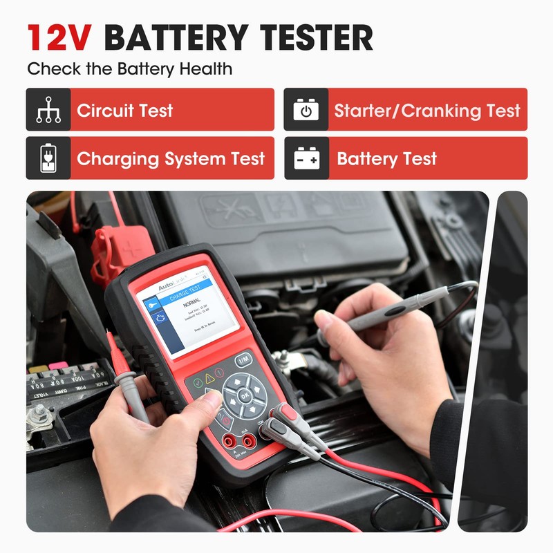 Autel AL539B OBD2 Scanner, 3-in-1 Code Reader Battery Tester Avometer