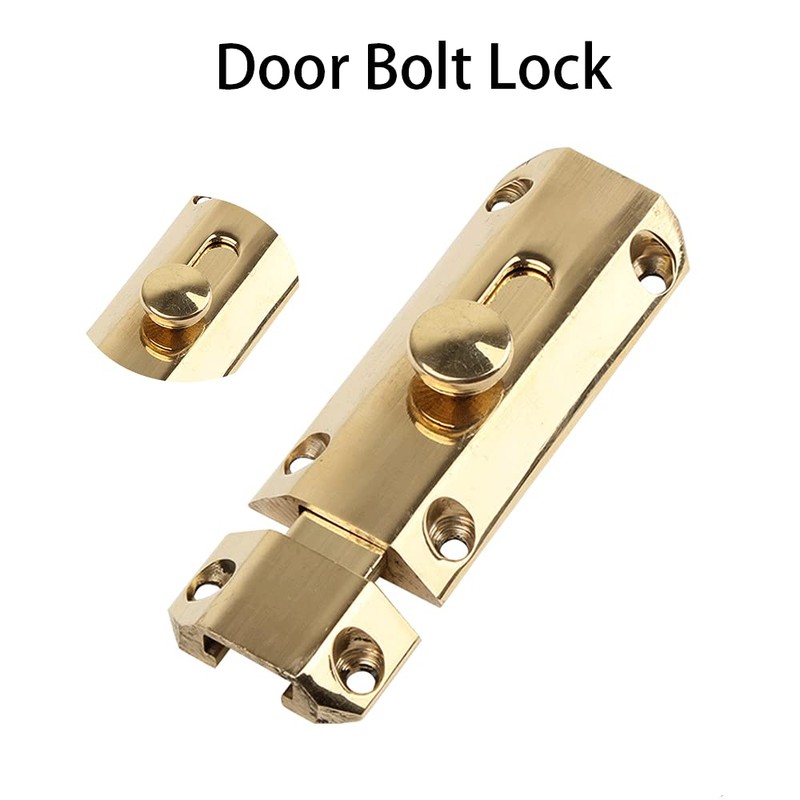 6 Inch Polished Brass Door Bolt Lock Sliding Bolt Latch