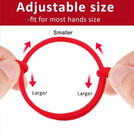 Homelavie Red String Bracelet for Protection, Good Luck Bracelets for Friend Family Couple, Amulet Jewelry for Prosperity and Success