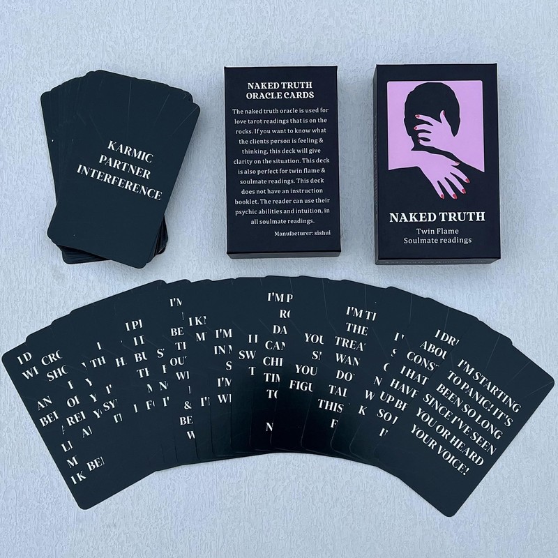 QCFQCF Love Oracle Cards,Naked Truth Oracle Deck,Soulmate Oracle Cards for