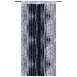 String curtain with pull-through bars, lurex-look curtain, elegant and stylish decoration in many colours and sizes, 140x250cm