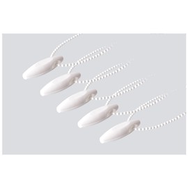 EFIXS Chain Weight for Roller Blinds, Slat Curtains and Chain Hoist Blinds – Colour: White – Pack of 5