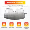Heutamo Windshield Sun Shade Compatible with Maserati Ghibli 2017-2023, Front
