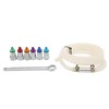 Brake Bleeder Wrench Kit 6 Adapters 1 Drain Hose Universal