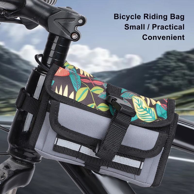 Bike Front Frame Bag Bicycle Twin Storage Top Tube Bag