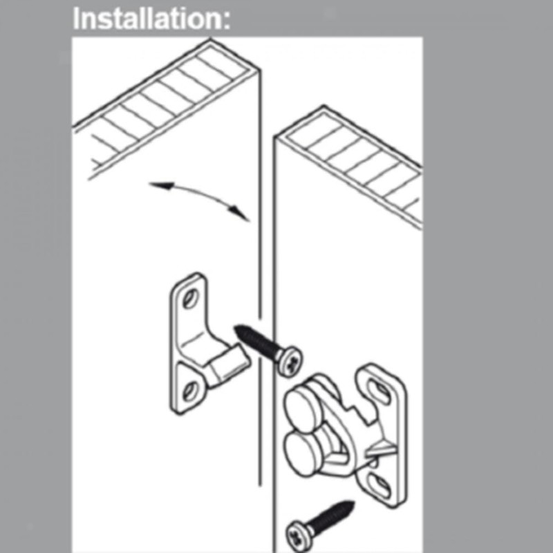 Seadiquiet 3Pcs White Marine Boat Ball Catch Door Cupboard Spring
