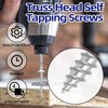 Etauwe #8 x 1-1/4" Truss Head Fast Self Tapping Screws,