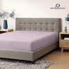 Circles Home, Premium Sateen 300TC Fitted Sheet, Lavender, Full