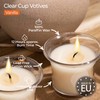 HYOOLA Clear Cup Scented Votive Candles - Vanilla - 12