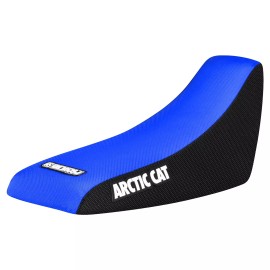 Arctic Cat 50 90 Gripper Seat Cover  2002 - 2005 BLACK/TM BLUE standard #256