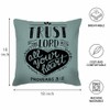Husandy Throw Pillow Covers Christian Lettering Biblical Trust in The