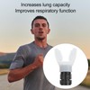 Spirometry lung exercise device with adjustable resistance, lung capacity, abdominal
