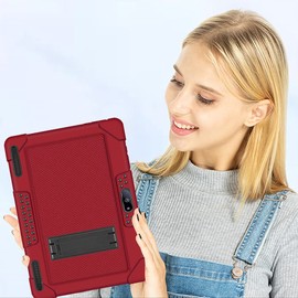 Case for Pritom M10 Tablet 10 inch,Shockproof Kids Friendly with Stand Protective Cover for QunyiCO Y10 Tablet/Gateway 10 inch/Voger priorpad X100/Digiland Model:DL1036 (Red/Black)