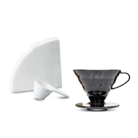 Hario VD-01-TB-EU Coffee Brewer, Filter Paper, Scoop, V60, Plastic
