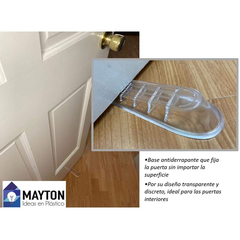 Tope para Puerta Antiderrapante Transparente (X4 Pack) - Manten tu
