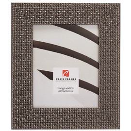 Craig Frames Glimmer Picture Frame, 8 x 10 Inch, Pewter