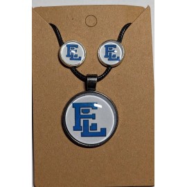High School Earrings And Necklace Set