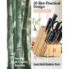 Cook N Home Bamboo Knife Storage Block without Knives, 20