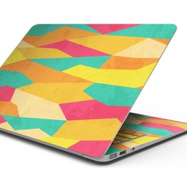 Design Skinz Vibrant Bright Colored Connect Pattern Full-Body Wrap Scratch Resistant Decal Skin-Kit Compatible with MacBook 13" Pro w/TB (A1989)