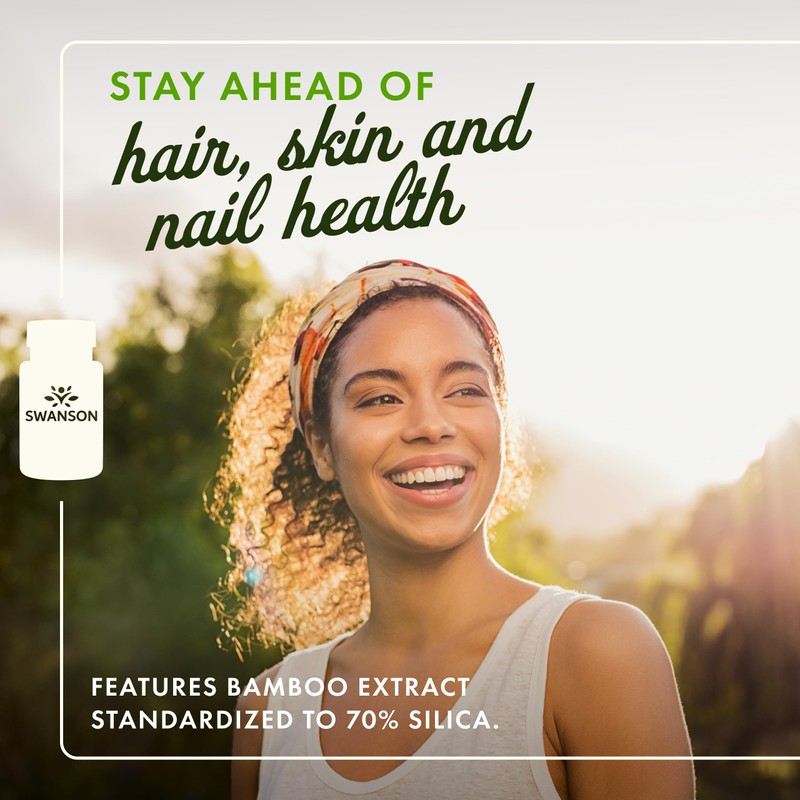 Swanson Bamboo Extract - Natural Hair, Skin and Nails Supplement