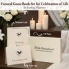 Condolence Book, Funeral Guest Book, in Loving Memory, 120 Blank