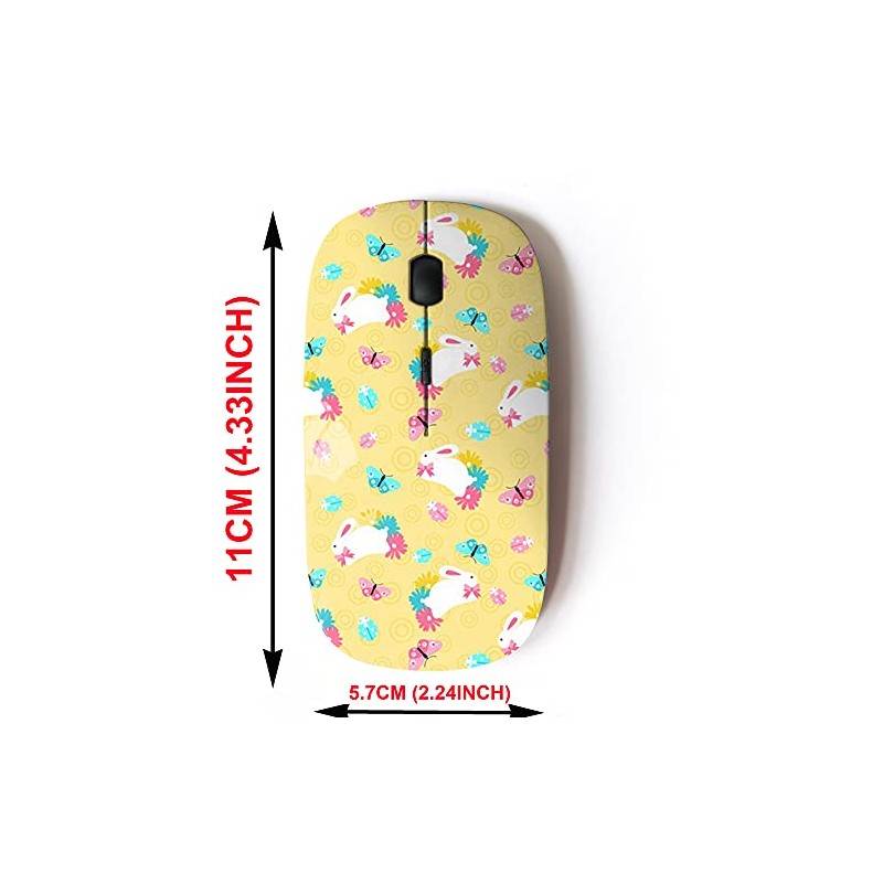 2.4G Wireless Mouse with Cute Pattern Design for All Laptops