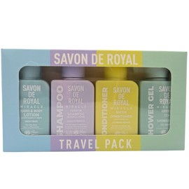 Convenience Travel Pack 4 Piece Kit with Travel Size Essentials Featuring: Shampoo, Conditioner, Shower Gel, Lotion