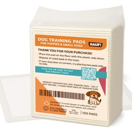 Puppy Pads Premium SAP with Odor Control Technology – 100 Count, 24" x 20", Super Absorbent, Leak-Proof, Quick Dry - Puppy Pad, Training Pad, Pee Pad with Adhesive Strips