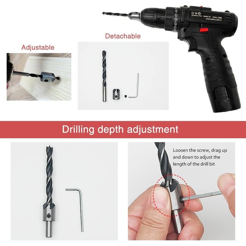 Countersink Drill Bit Set 7 Pieces Countersink Drill Bits 3
