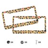 2Pcs Anime License Plate Frame Cute Soot Sprites Car Accessories