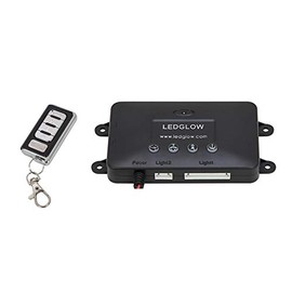 LEDGlow Replacement Single Color Wireless Underbody Light Kit Control Box & Wireless Remote