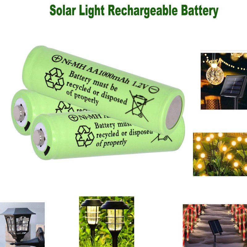 Yibatopow 16 Pack Rechargeable 1.2V NiMH AA Batteries 1000mAh High