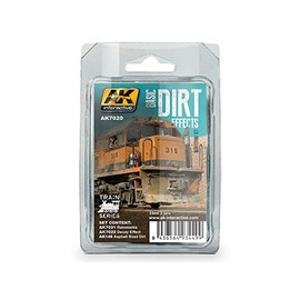 AK Interactive Basic Dirt Effects Weathering Set Train Series # 7020