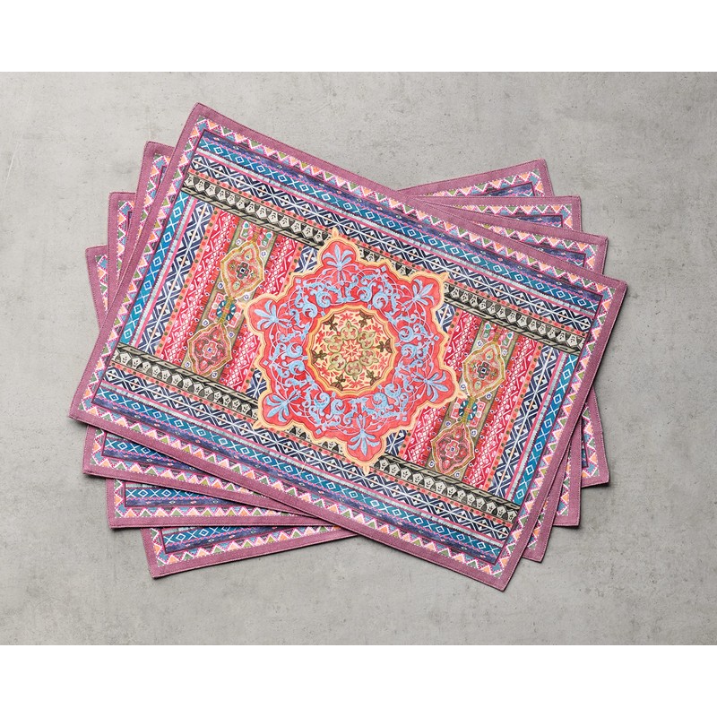 Maison d'Hermine Place Mats, Set of 4, 100% Cotton Washable