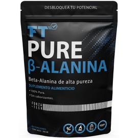 Beta Alanina de Alta Pureza en Polvo 300g con 60 servicios - FT Pure B-Alanina 100% Pura - Pre Entreno Precursor de l Carnosina - Sin saborizantes, Sin excipientes.