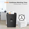 Bonsaii 12-Sheet Cross Cut Paper Shredder, 5.5 Gal Home Office