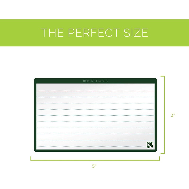 ROCKETBOOK Cloud Cards - Reusable Index Note Cards with 1
