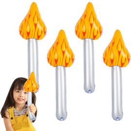 TIVUNORON 4pcs Inflatable Flashlight, Inflatable Torch Stick for Party Theme Movement, Games, Sports Competition