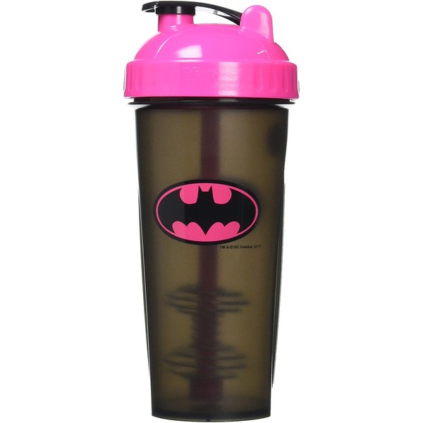 Performa Hero Series DC Shaker Protein Shaker Protein Shaker Fitness 800 ml Capacity (Pink Batman)