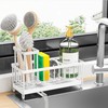 Cisily Sponge Holder for Kitchen Sink, Sink Caddy with High