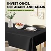 Pureegg Durable Table Cloth 60" x 102" - Reusable Polyester