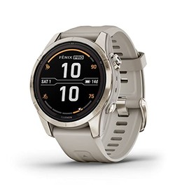 Garmin Fenix 7s Pro Zafiro Solar, Oro/Arena 42 mm